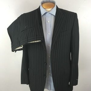 Ermenegildo zegna mens suit black 38r NWT ea0339